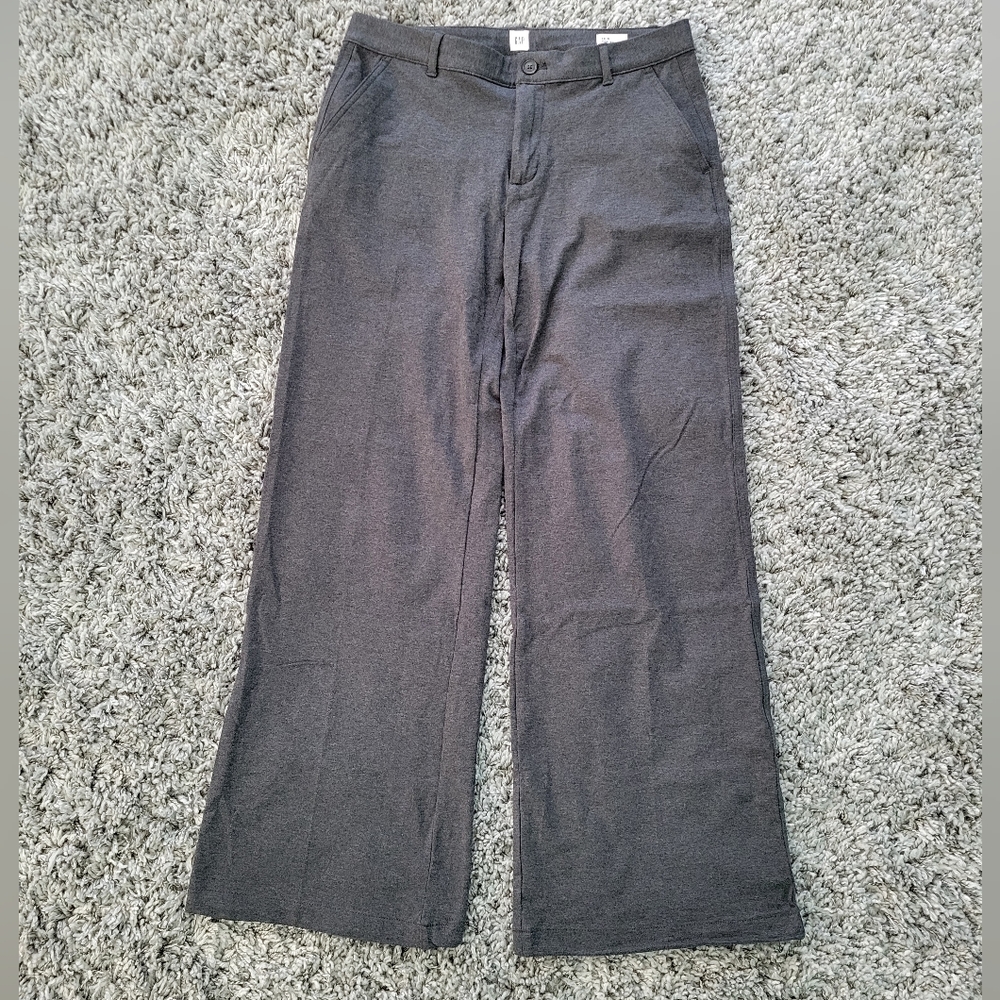 NWOT Gap stretch knit wide leg pants size 12 business casual work office